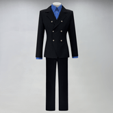 One Piece Sanji Suit Cosplay Costume - Elegant Black Blazer Set - Coscosmos